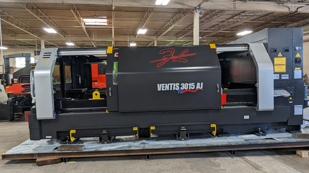 Installed new Amada Ventis 4kW fiber optic laser further enhancing our cutting and punching capabilities.