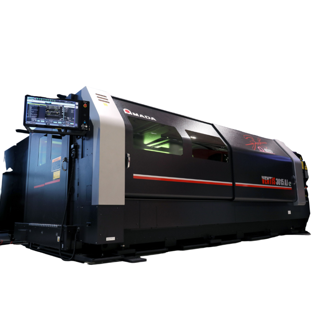 Installed new Amada Ventis 4kW fiber optic laser further enhancing our cutting and punching capabilities.